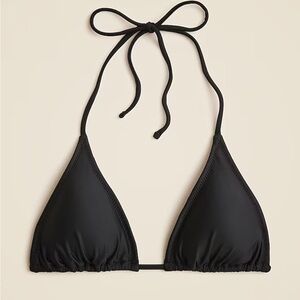 J.Crew Swim String Bikini Top Black Size 3X $70 Retail NWT